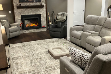 Cozy Modern Rustic Basement