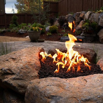 Lawn-Free Backyard - Fire Pit