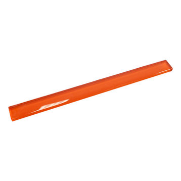 0.5"x11.75" Sylvan Glass Pencil Liner Tile, Fire Orange