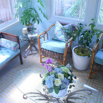 Colorful Riverside Sunroom
