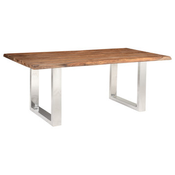 Brownstone 2.0 and Stainless Steel Dining Table