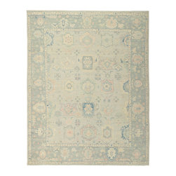 8 x 10 Contemporary Oushak Rug 80900 - Area Rugs