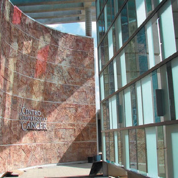 NASH GRANITE - Marble Entryway - Cancer Research Center - Puerto Rico