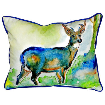 Betsy's Deer Large Indoor/Outdoor Pillow 16x20