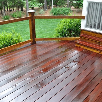 Raleigh NC Ipe Deck Cleaning Staining and Restoration - During