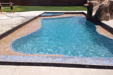 Beach style pool photo in Austin