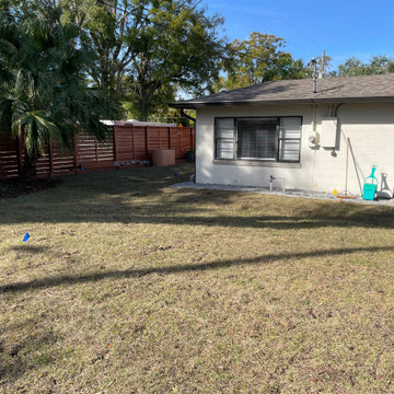 Landscape Design and Drainage Project in Orlando Fl