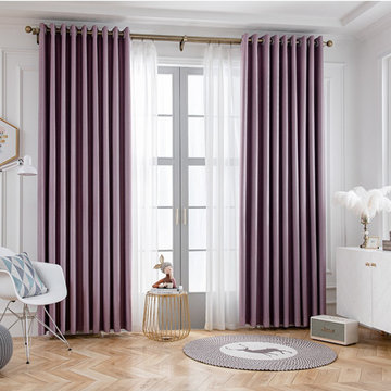 QYYL2208A Illawarra Plain Faux Linen Blackout Custom Made Curtains