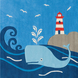 Moby Dick Glow in the Dark Kids Rug - Kids Rugs