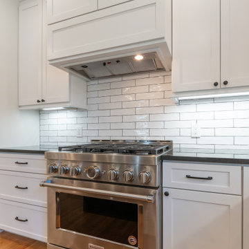 Professional Gas Range with Subway Tile