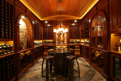 Photo of a traditional wine cellar in Atlanta.