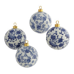 CHINESE FLORAL ORNAMENTS - SET OF 4 - Products