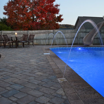 Outdoor Kitchen and Pool Area
