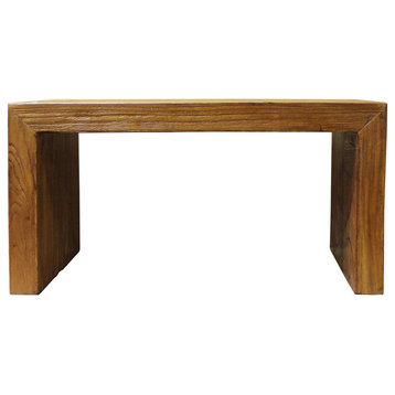 Oriental Simple Rustic Raw Wood Rectangular Table Stand cs2373-2