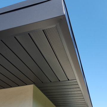 Cladding-Soffits, Fascia, Beams. Box Gutter "Tall" Glendale Ca.