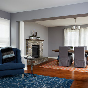 Main Floor Makeover in Farmington—Living room/Dining room