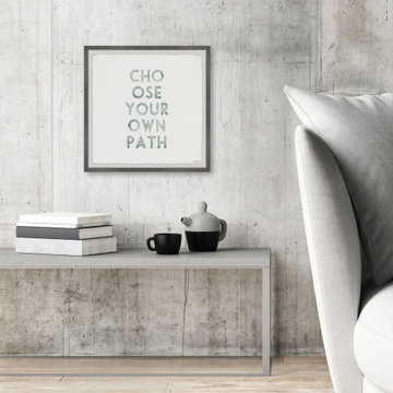 "Choose Your Own Path III" Framed Painting Print