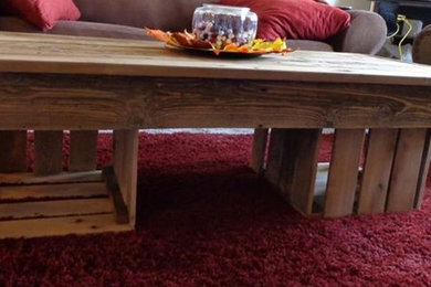 Reclaimed Cedar and Pallet Wood Coffee Table