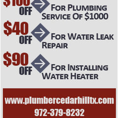 Plumber Cedar Hill TX