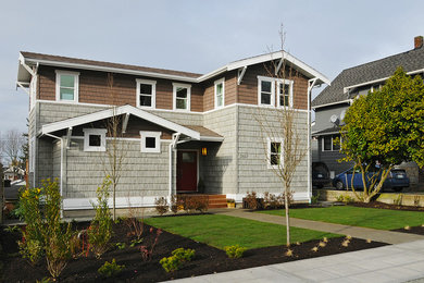 Inspiration for a craftsman exterior home remodel in Seattle
