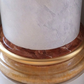 Faux Marble Columns, Alpine, NJ