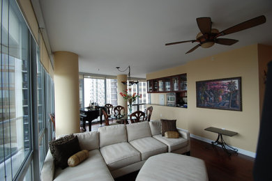 Living room - contemporary living room idea in Chicago
