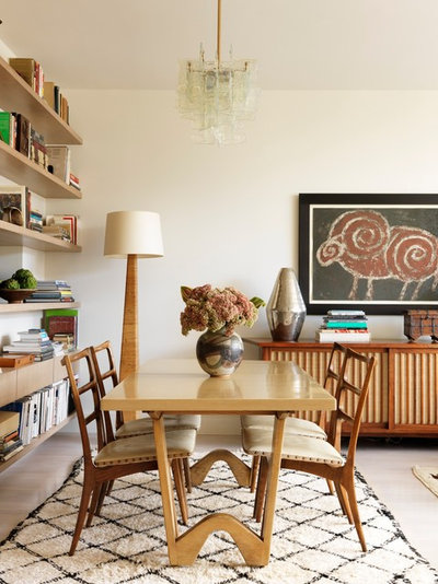 Midcentury Dining Room by Sara Bengur Interiors