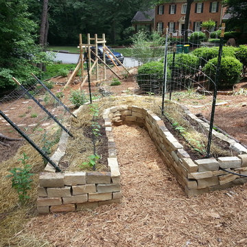 Rock Raised Veggie Garden Bed