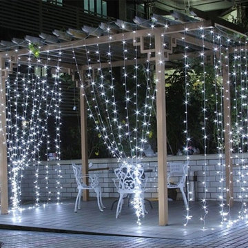9.8*9.8ft LED Curtain Window Lights 8 Modes Window Lights 9.8*9.8ft LED