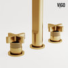 VIGO Wythe 2-Handle Bathroom Faucet, Matte Brushed Gold