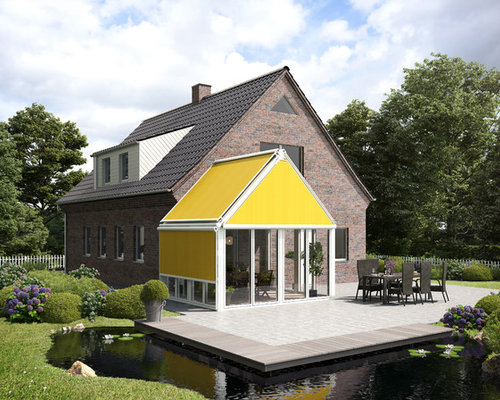 Skandinavische Häuser mit Backsteinfassade Ideen, Design & Bilder | Houzz