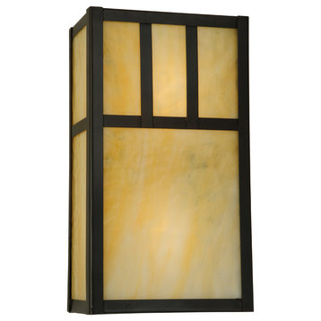 6.5" W Hyde Park Double Bar Mission Wall Sconce