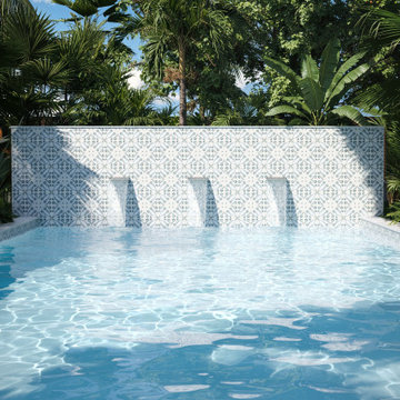 Porcelain Pool Tile Designs