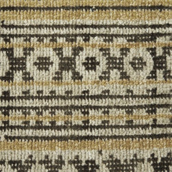 Crate&Barrel - Tolliver Mocha Wool-Blend 12" sq. Rug Swatch - Area Rugs