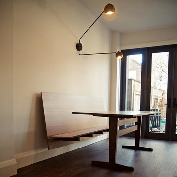Custom Floating Bench and Dining Table