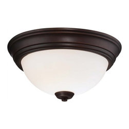 Minka Lavery Overland Park 2 Light Flush Mount in Transitional style - Lighting