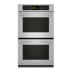 Jenn-Air 30" Double Electric Wall Oven, Stainless Steel With Black | JJW3830WS - Ovens