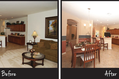 Highland Homes - Before and After - Redecorating on a Budget