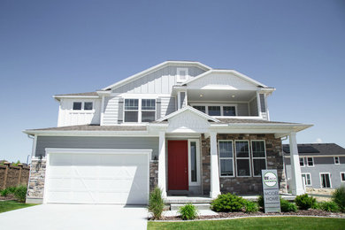 Inspiration for a craftsman exterior home remodel in Salt Lake City