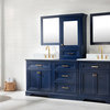 Milano 84" Double Sink Bathroom Vanity Modular Set, Blue
