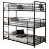 Reston Metal Triple Bunk Bed, Twin Triple