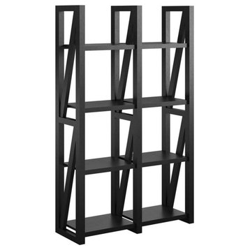Ameriwood Home Crestwood Bookcase/Room Divider in Black