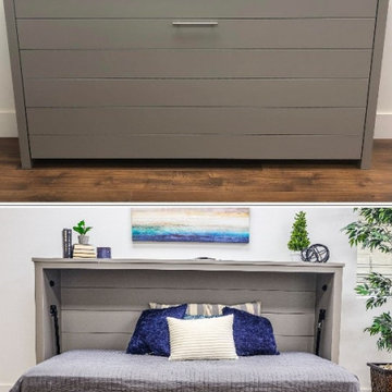 Custom Built Horizontal Twin Murphy Bed