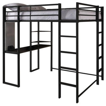 DHP Abode Full Size Loft Bed in Black