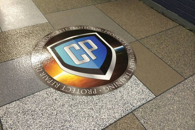 Custom floor logo