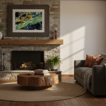 Aged Mushroom Rustic Farmhouse Style Wall Art Prints