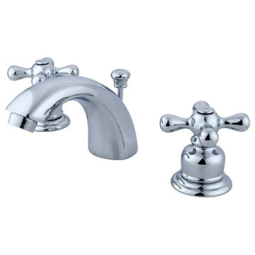Two Handle 4" to 8" Mini Widespread Lavatory Faucet with Retail Pop-up KB941AX