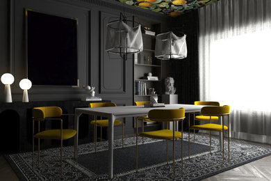 Inspiration for a modern home design remodel in Chicago