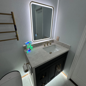 Guest Contemporary Modern Bathroom Remodeling in Cypress