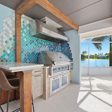 Fish Scale Outdoor Kitchen